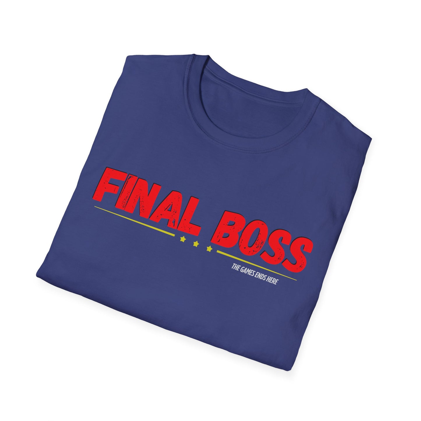 FINAL BOSS | Colorful Shirt | Cool Shirt | Fashion | Trending | Cool Design | Birthday Gift | Unisex Softstyle T-Shirt