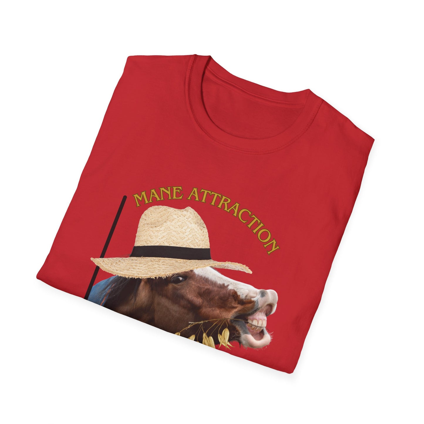 Mane Attraction | Funny Horse Shirt | Teen Clothes | Adult Shirt | Kids Clothes | Trending | Birthday Gift | Unisex Softstyle T-Shirt