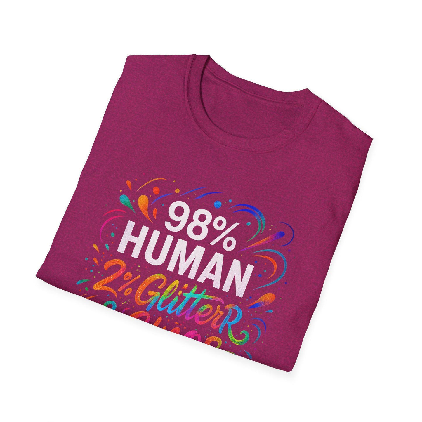 2% Glitter & Chaos | Adult Funny Shirt | Teen Shirt | Trending | Birthday Gift