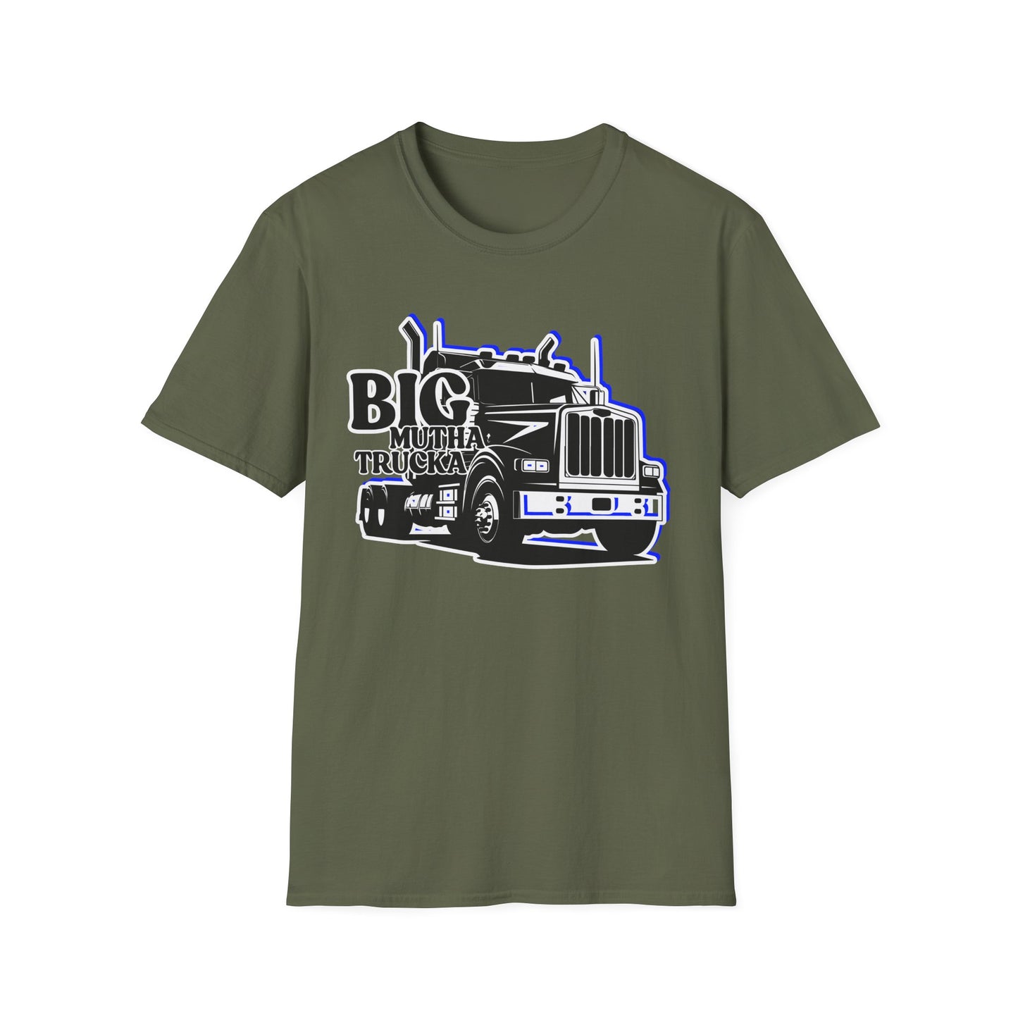 BIG Mutha Trucka | Adult Shirt | Cool Teen Clothes | Truck Shirt | Funny Fashion | Trending | Birthday Gift | Unisex Softstyle T-Shirt
