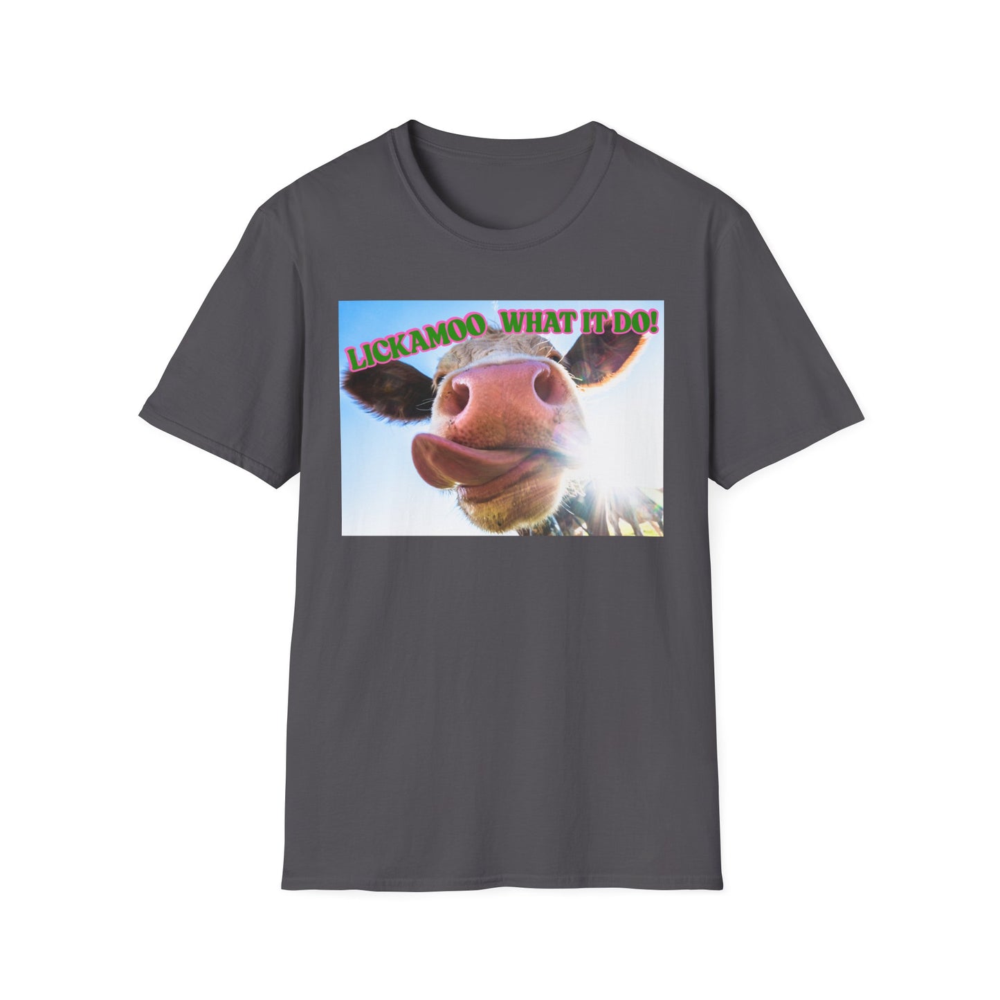 Lickamoo What it do | Teen Clothes | Kid Clothes | Funny Cow Shirt | Cool Adult Shirt | Trending | Birthday Gift | Unisex Softstyle T-Shirt