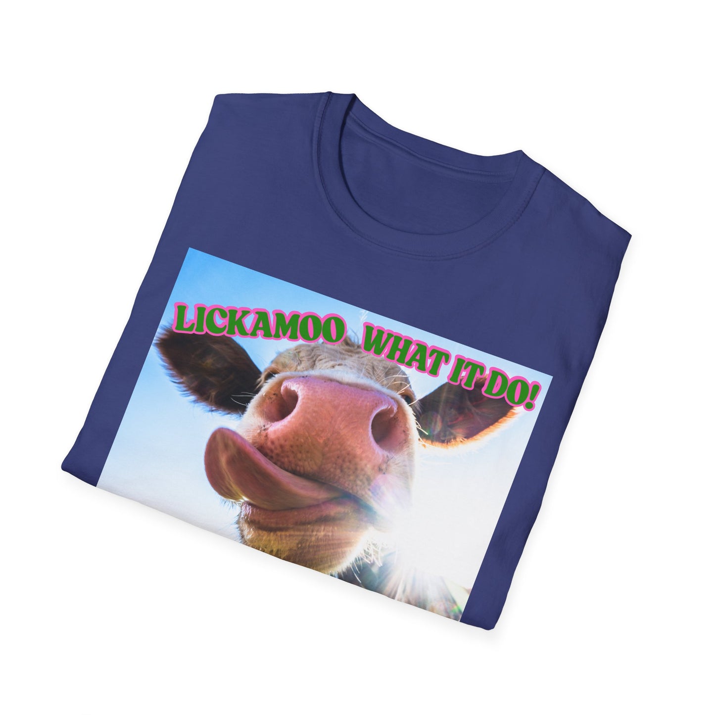 Lickamoo What it do | Teen Clothes | Kid Clothes | Funny Cow Shirt | Cool Adult Shirt | Trending | Birthday Gift | Unisex Softstyle T-Shirt