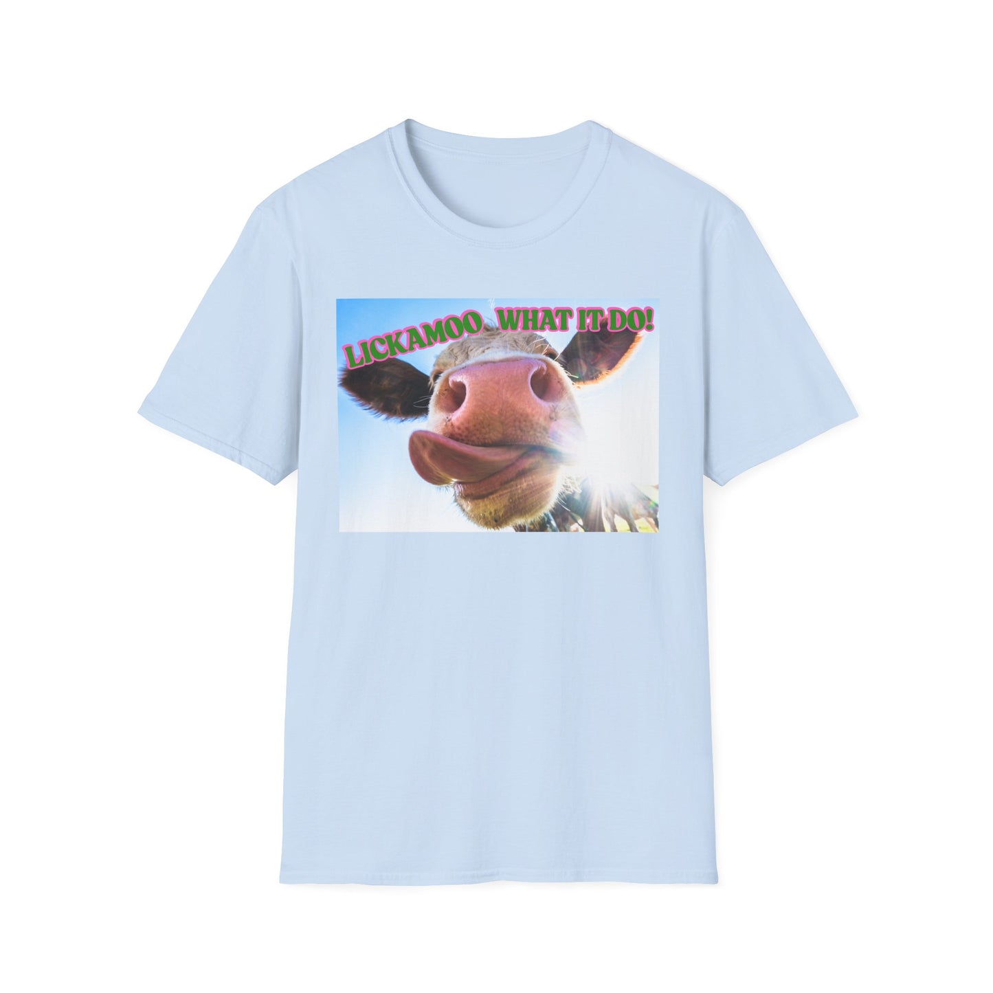 Lickamoo What it do | Teen Clothes | Kid Clothes | Funny Cow Shirt | Cool Adult Shirt | Trending | Birthday Gift | Unisex Softstyle T-Shirt