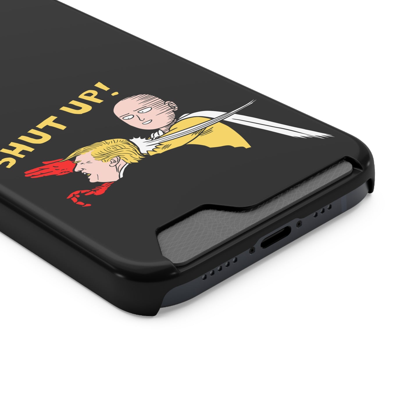 Shut Up! | Impact-Resistant Phone Case With Card Holder | iPhone Samsung Models