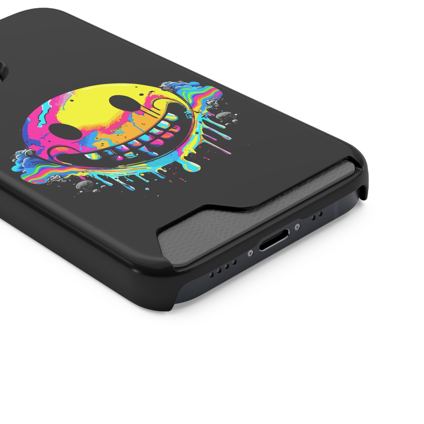 Smile With Me | Impact-Resistant Phone Case With Card Holder | iPhone Samsung Models