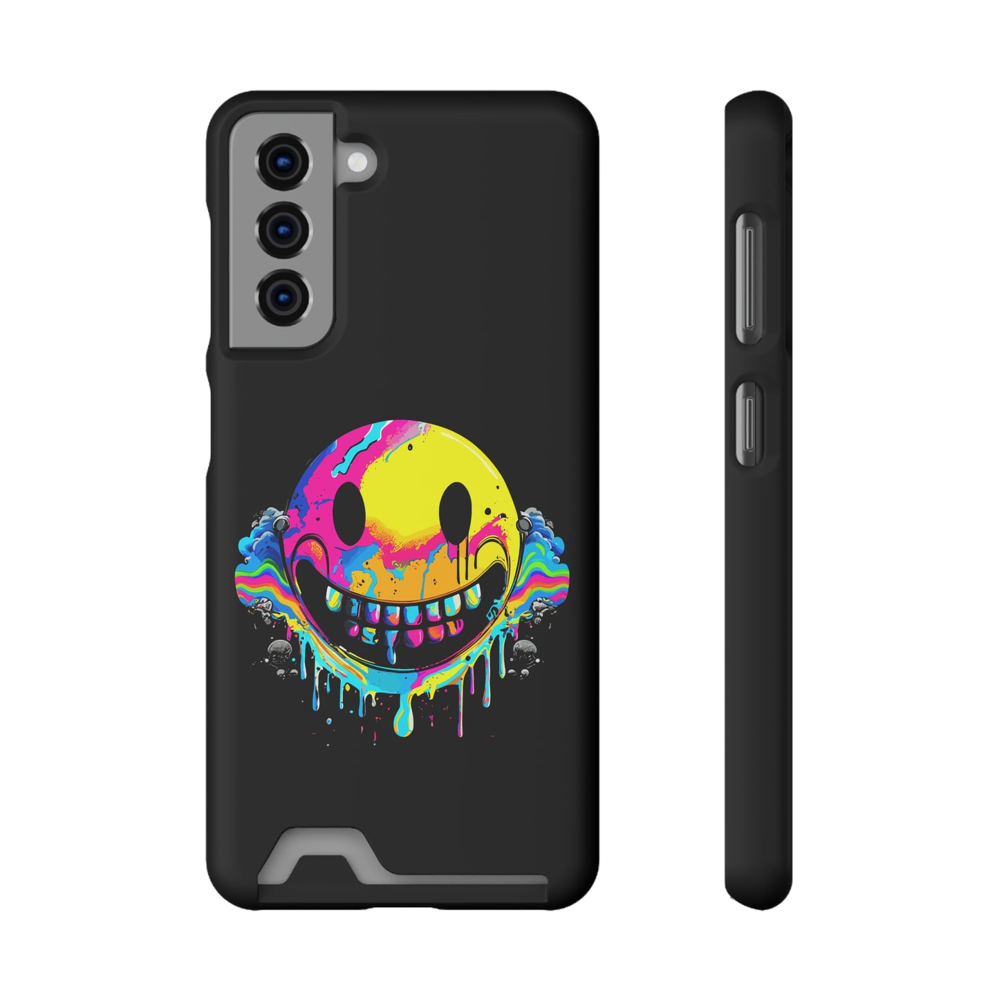 Smile With Me | Impact-Resistant Phone Case With Card Holder | iPhone Samsung Models