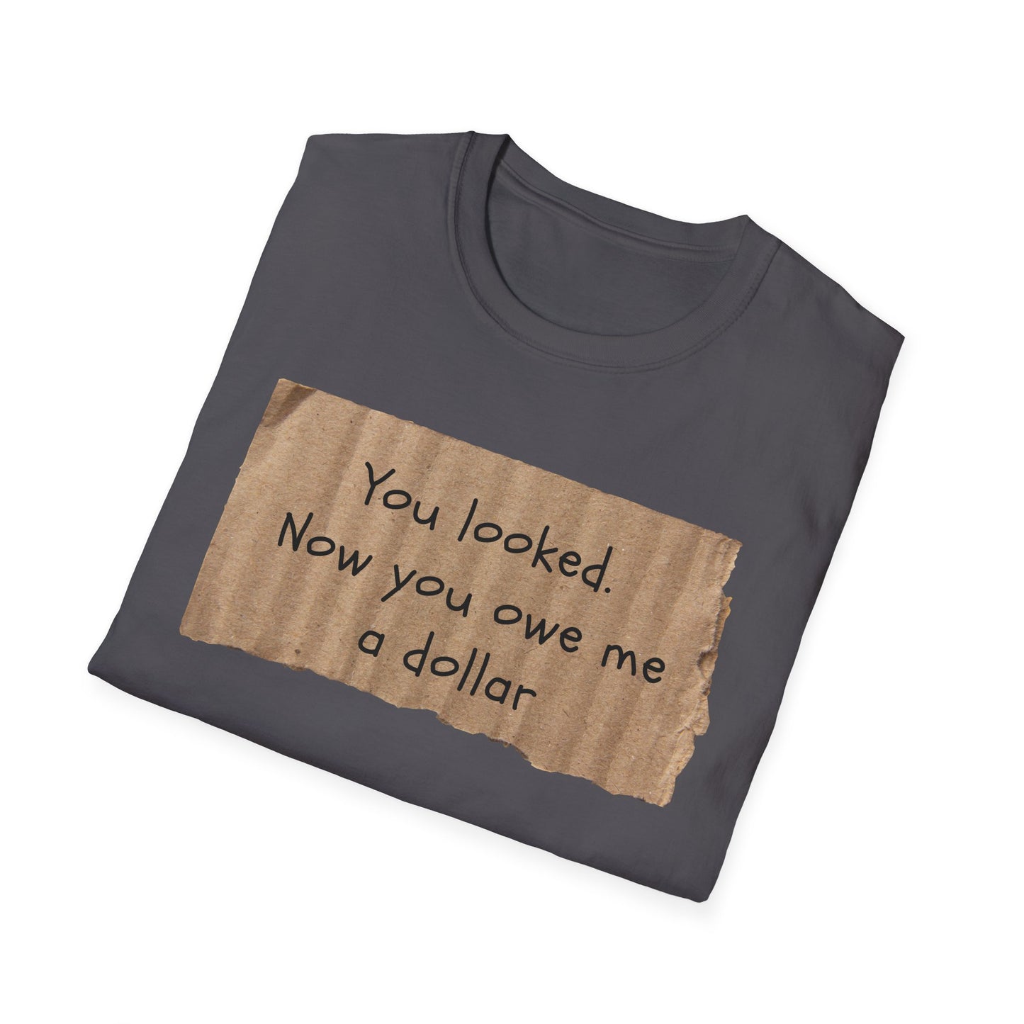 You Looked | Funny Adult Shirt | Teen Clothes | Humor Shirt | Trending | Birthday Gift | Unisex Softstyle T-Shirt
