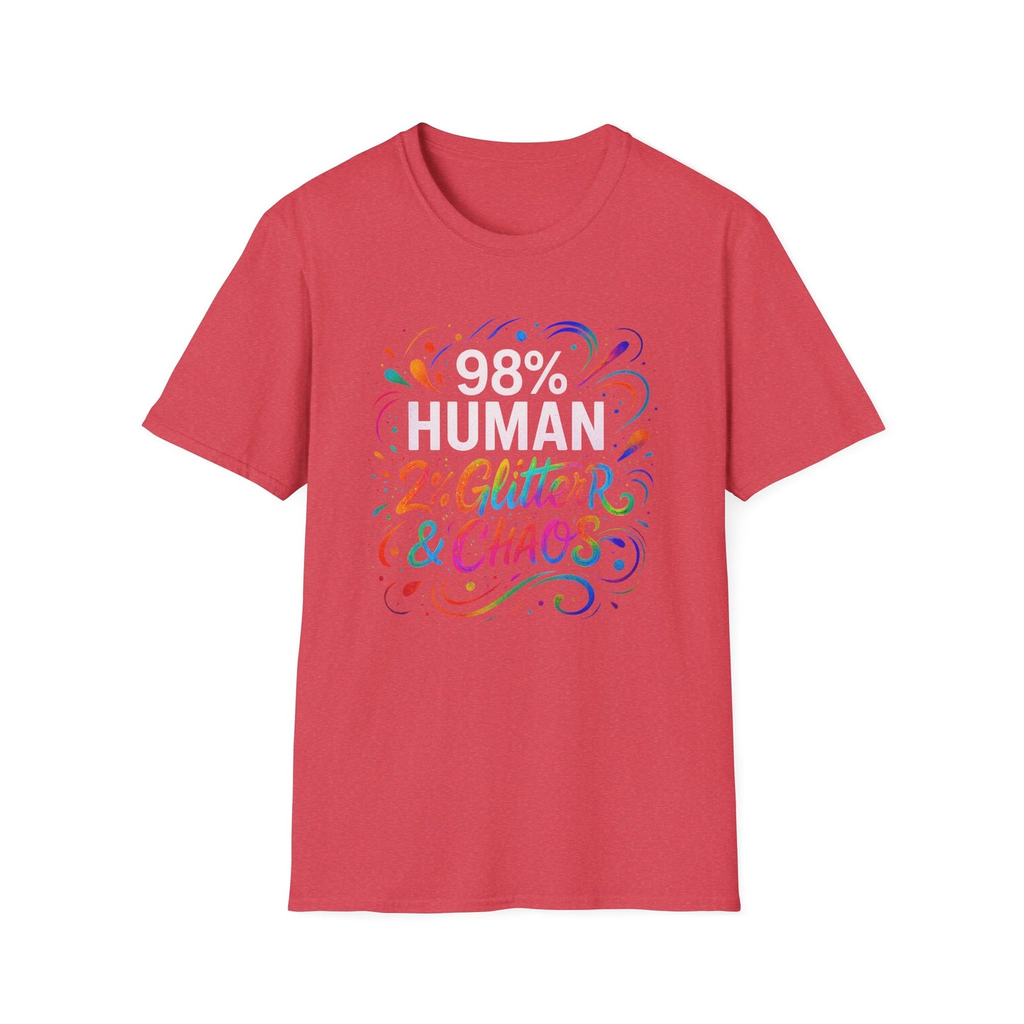 2% Glitter & Chaos | Adult Funny Shirt | Teen Shirt | Trending | Birthday Gift