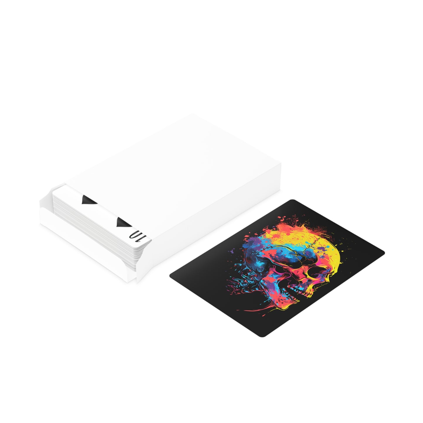 Colorful Skull Head | Premium Gloss Playing Cards | Unique Poker Cards
