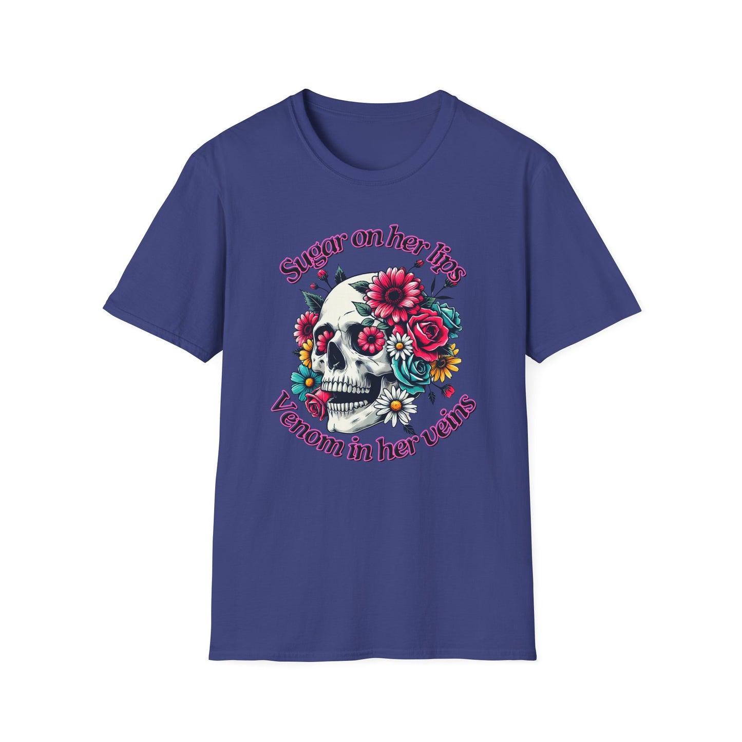Sugar on her lips | Adult Clothes | Teen Shirt | Cool Shirt | Trending | Birthday Gift | Unisex Softstyle T-Shirt