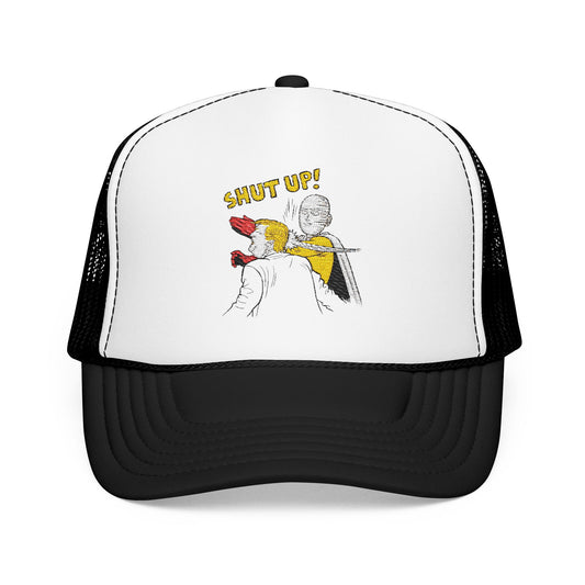 Shut Up! - Embroidered 100% Polyester Hat | Funny Custom Headwear