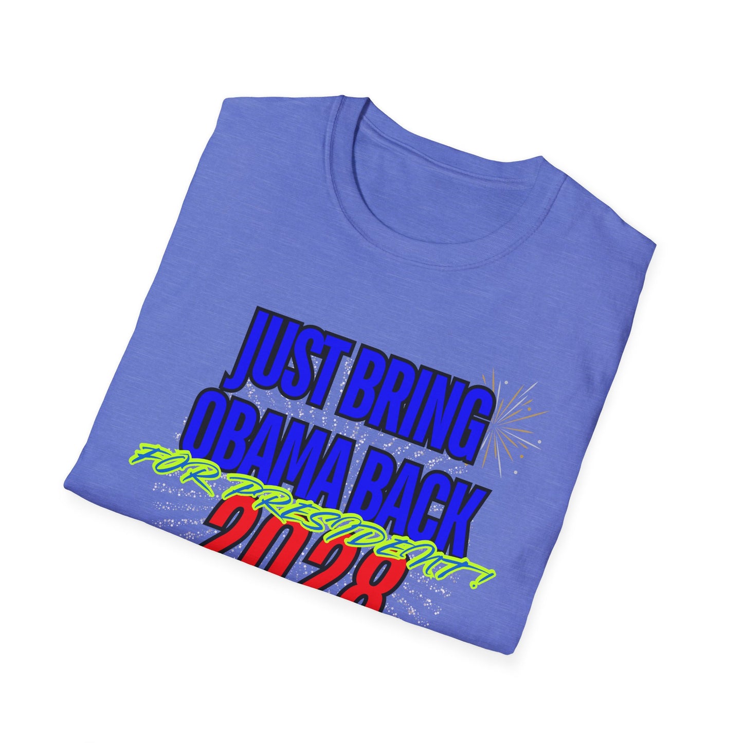 Bring Obama Back 2028 | Colorful Shirt | Cool Shirt | Fashion | Trending | Cool Design | Birthday Gift | Unisex Softstyle T-Shirt