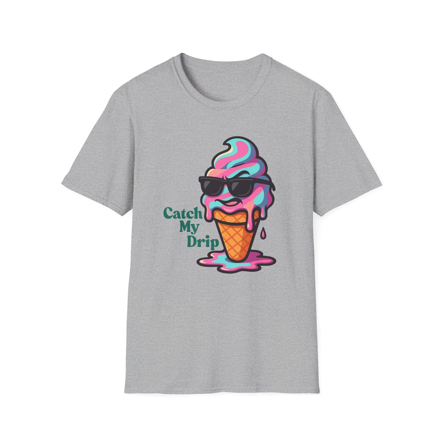 Catch My Drip | Cool Ice Cream Shirt | Fashion | Trending | Cool Design | Birthday Gift | Unisex Softstyle T-Shirt