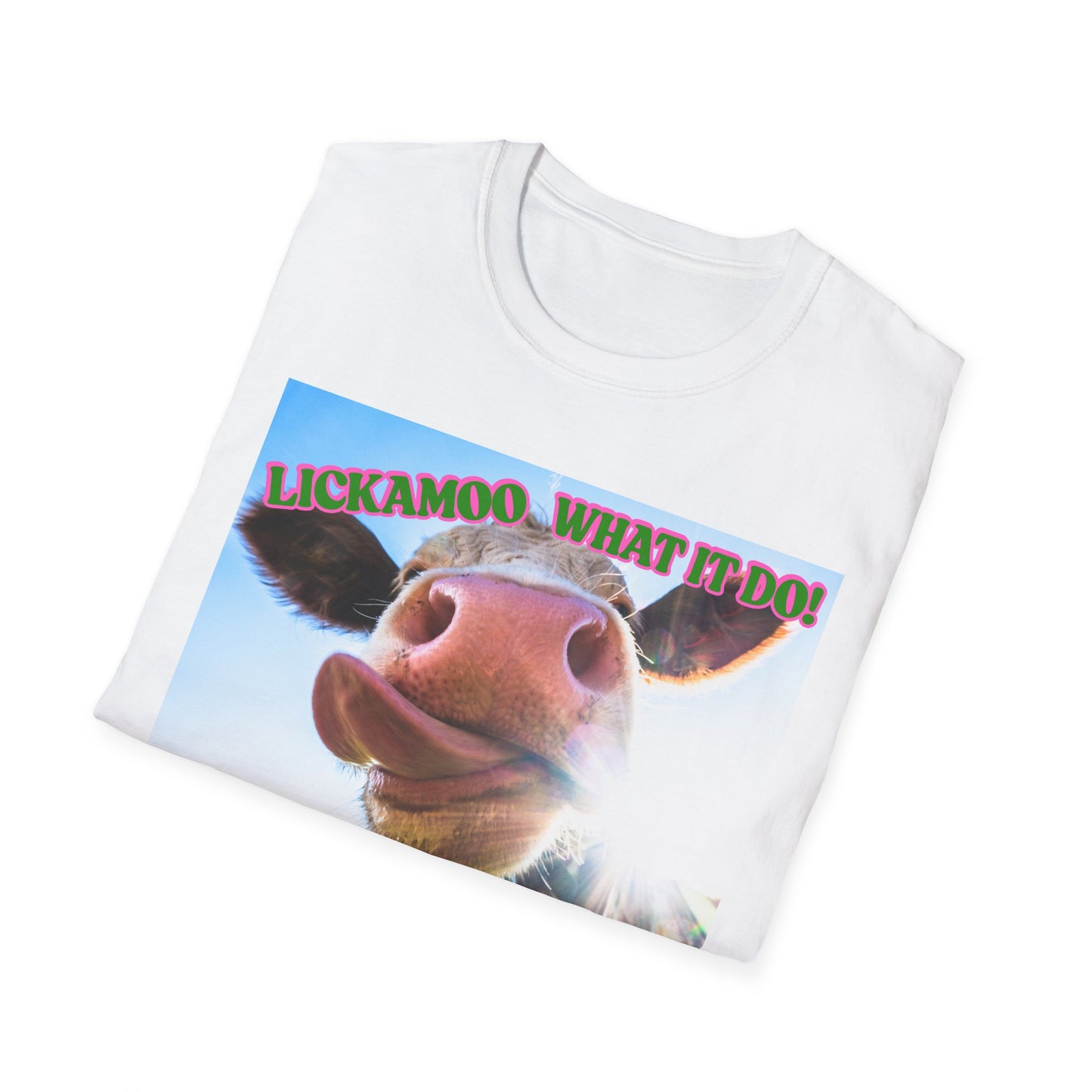 Lickamoo What it do | Teen Clothes | Kid Clothes | Funny Cow Shirt | Cool Adult Shirt | Trending | Birthday Gift | Unisex Softstyle T-Shirt