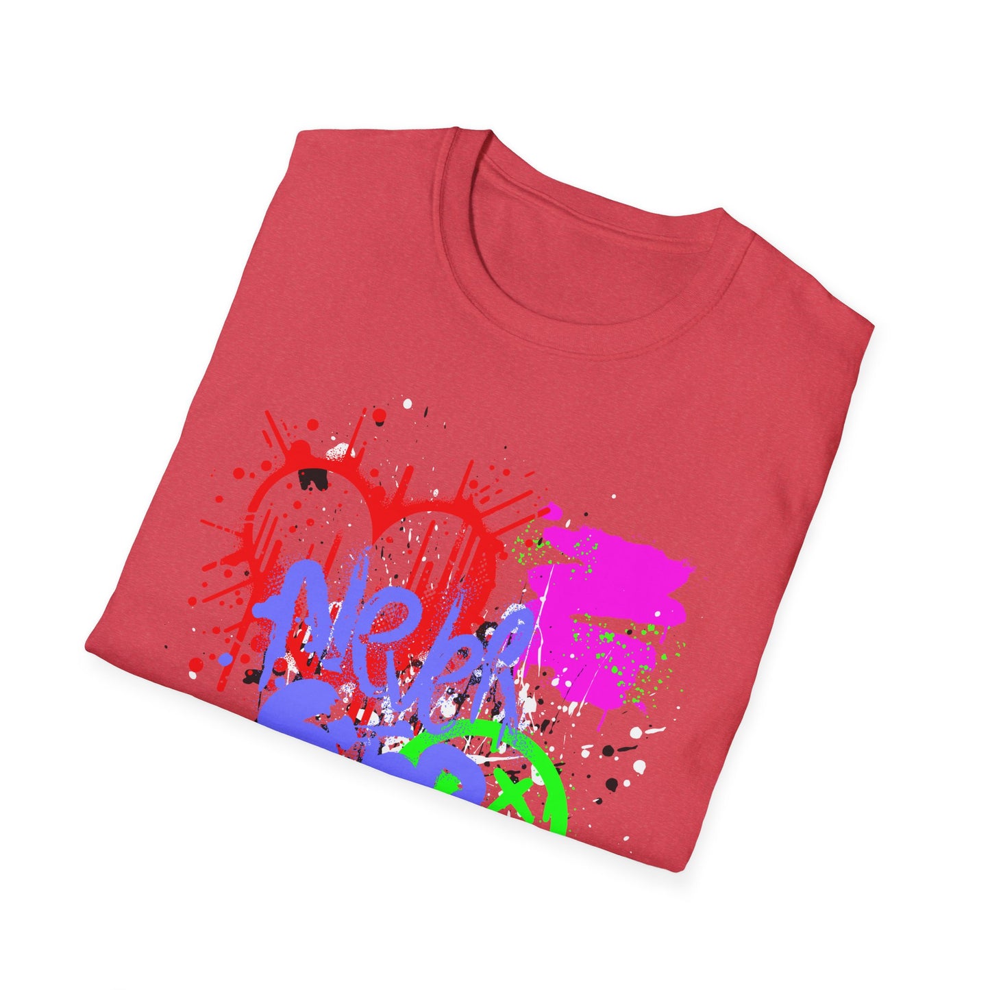 Never Stop | Colorful Kids Shirt | Cool Teen Shirt | Graffiti Fashion | Trending | Cool Design | Birthday Gift | Unisex Softstyle T-Shirt