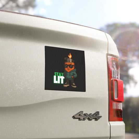 Stay LIT | Lighter Car Magnet | Cool Design | Eye Grabber | Car Accessory | Truck Decal | Truck Sticker | Unique Car Decal