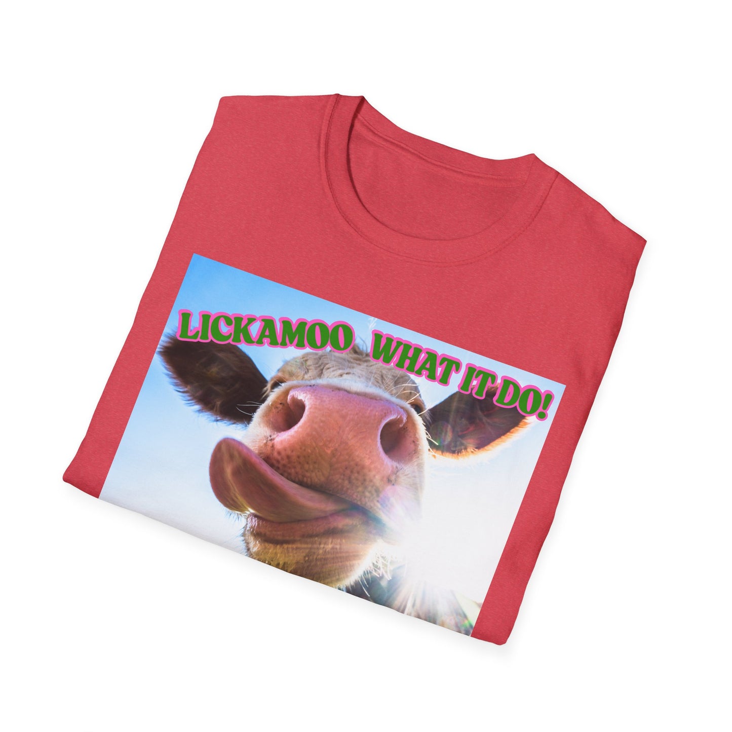 Lickamoo What it do | Teen Clothes | Kid Clothes | Funny Cow Shirt | Cool Adult Shirt | Trending | Birthday Gift | Unisex Softstyle T-Shirt