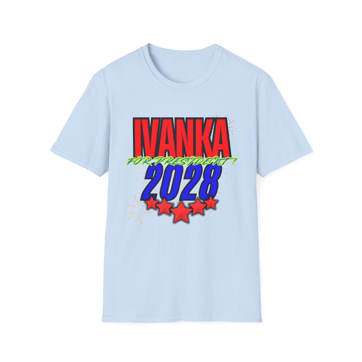IVANKA for President 2028 | Colorful Shirt | Cool Shirt | Fashion | Trending | Cool Design | Birthday Gift | Unisex Softstyle T-Shirt