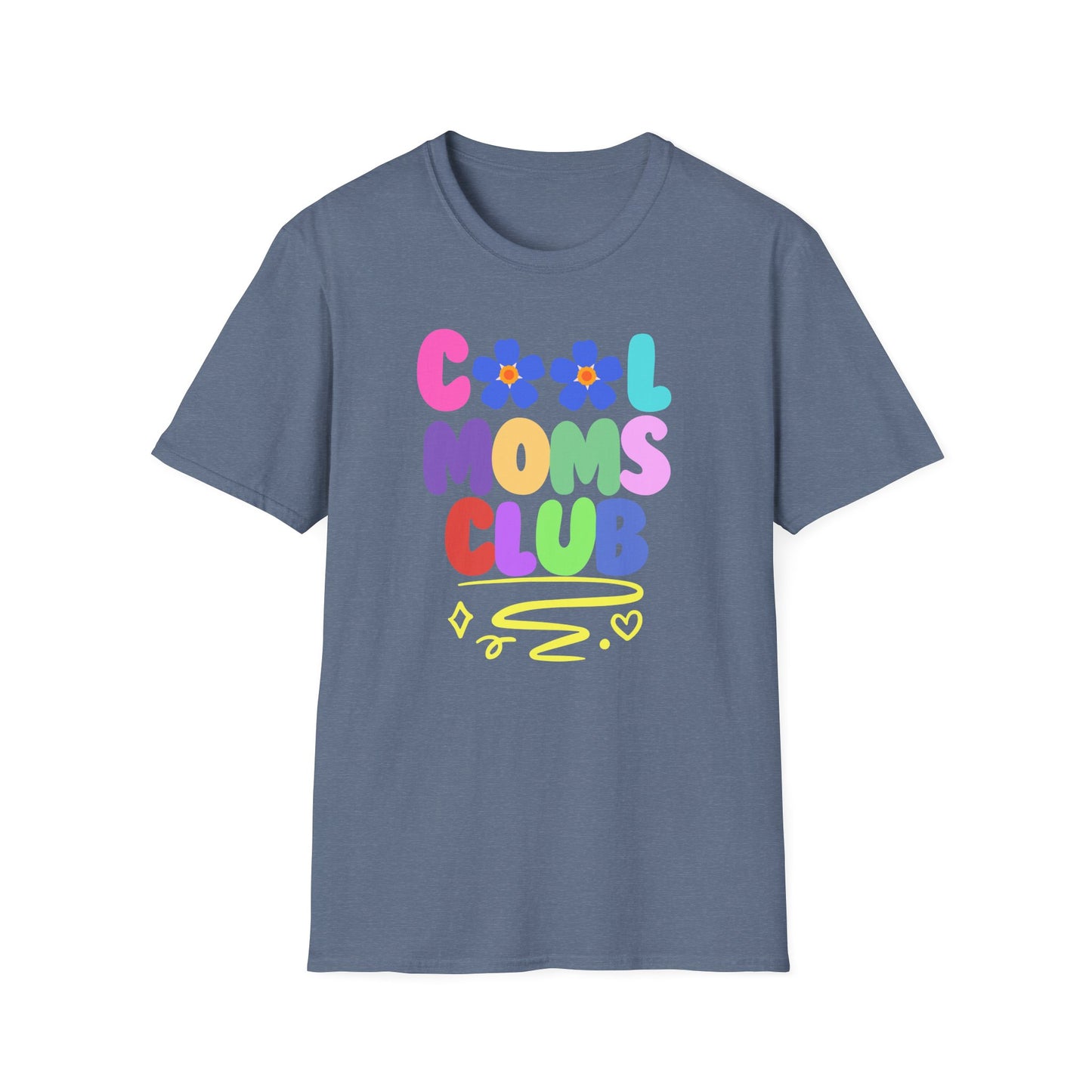 COOL MOMS CLUB | Funny Mom Shirt | Adult Clothes | Humor Shirt | Trending | Birthday Gift | Unisex Softstyle T-Shirt