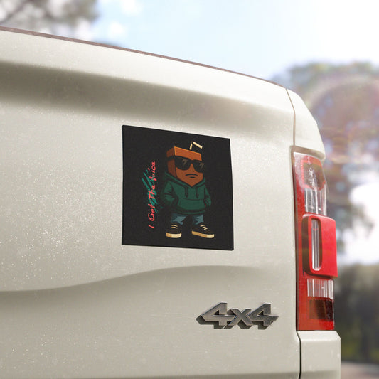 I Got The Juice | Funny Car Magnet | Cool Design | Eye Grabber | Car Accessory | Truck Decal | Truck Sticker | Unique Car Decal