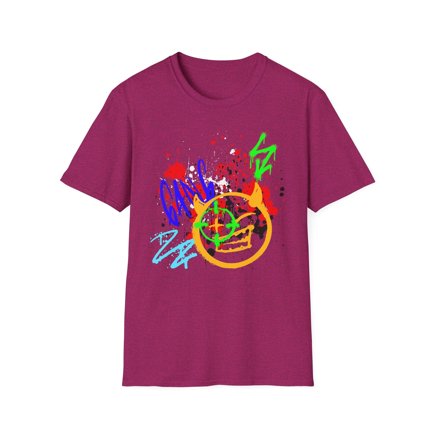 Graffiti Bullseye Shirt | Colorful Shirt | Cool Teen Shirt | Fashion | Trending | Dope Design | Birthday Gift | Unisex Softstyle T-Shirt