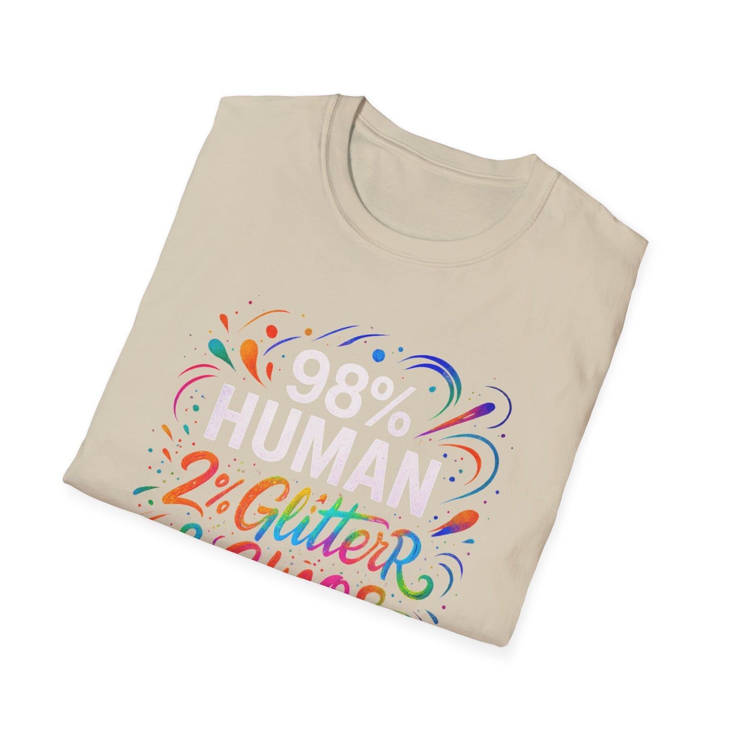 2% Glitter & Chaos | Adult Funny Shirt | Teen Shirt | Trending | Birthday Gift