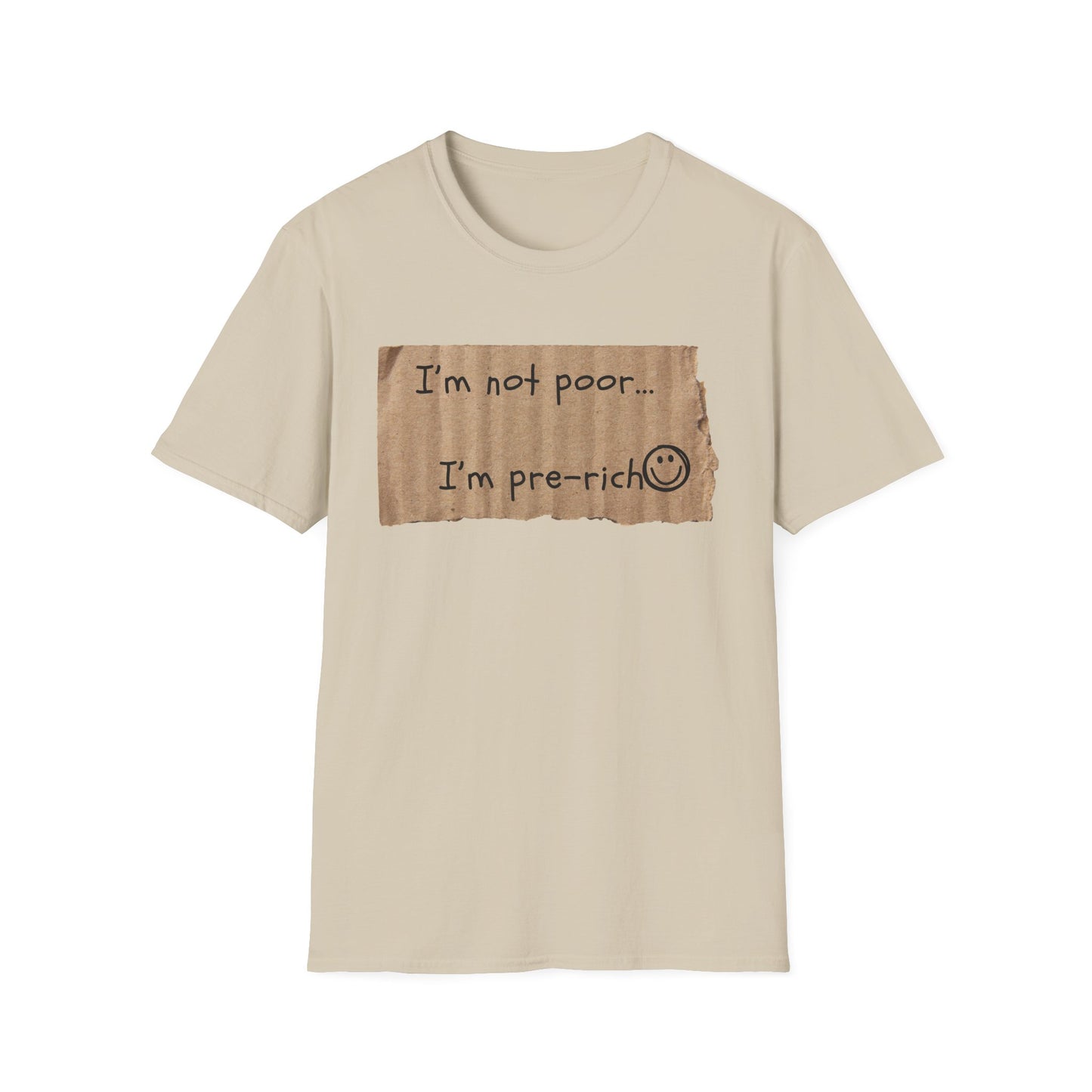 Pre-Rich | Funny Adult Shirt | Teen Clothes | Humor Shirt | Trending | Birthday Gift | Unisex Softstyle T-Shirt