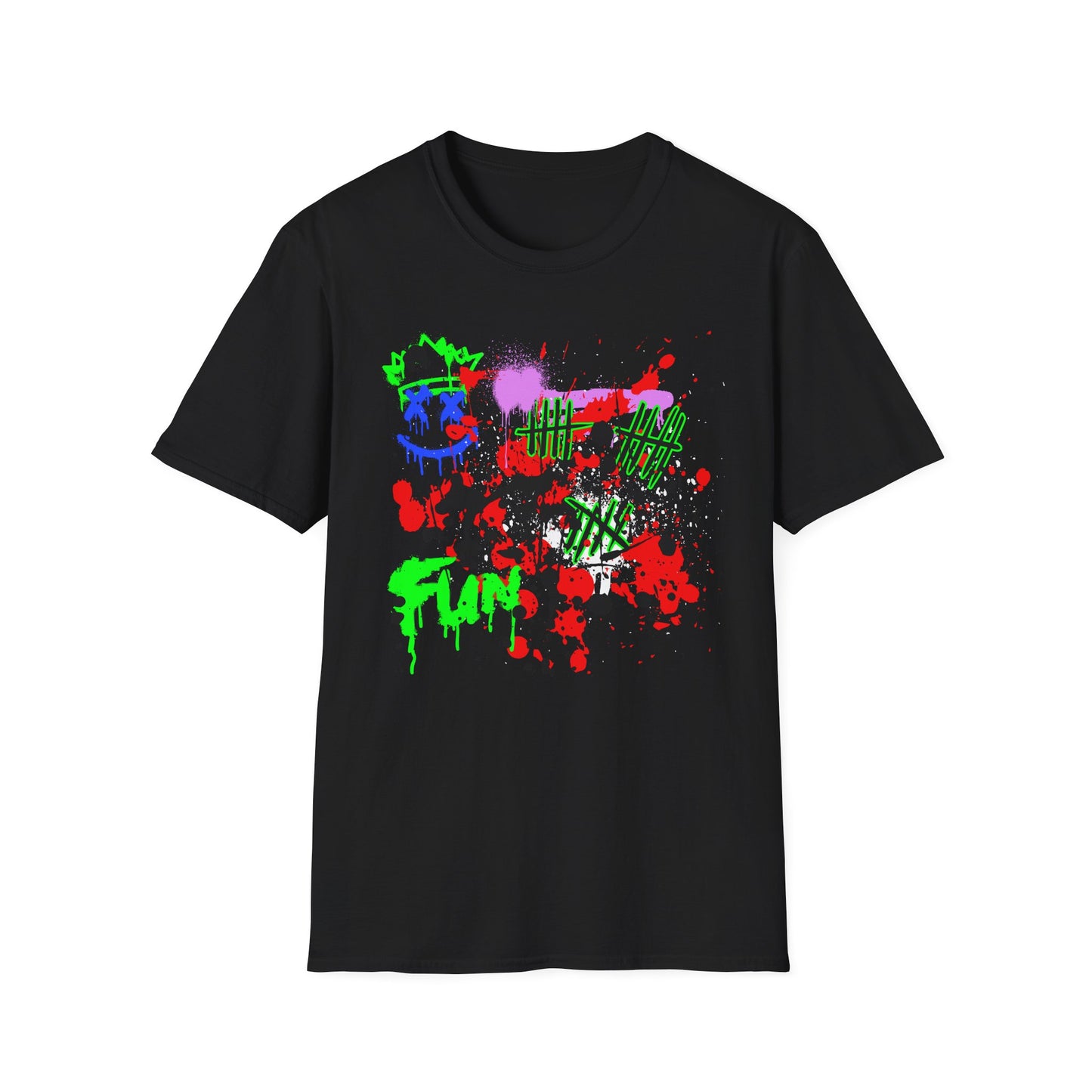 FUN Graffiti Shirt | Adult Shirt | Teen Clothes | Cool Shirt | Funny Fashion | Trending | Birthday Gift | Unisex Softstyle T-Shirt