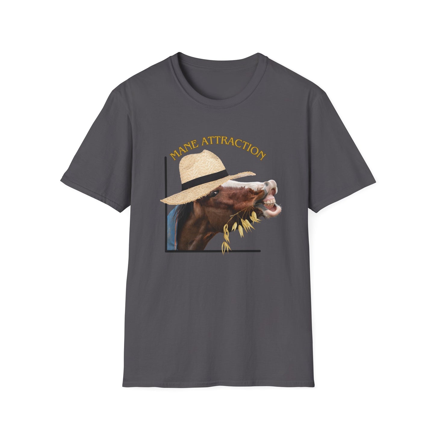 Mane Attraction | Funny Horse Shirt | Teen Clothes | Adult Shirt | Kids Clothes | Trending | Birthday Gift | Unisex Softstyle T-Shirt