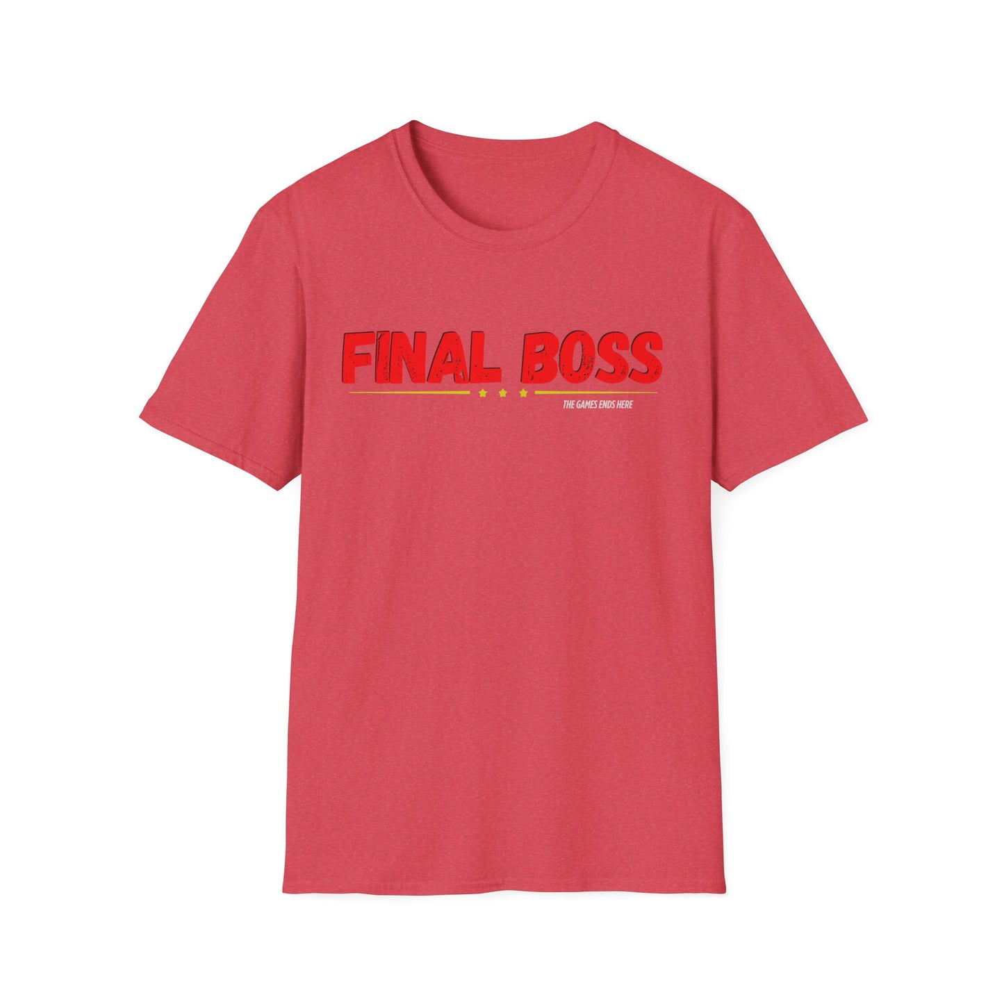 FINAL BOSS | Colorful Shirt | Cool Shirt | Fashion | Trending | Cool Design | Birthday Gift | Unisex Softstyle T-Shirt