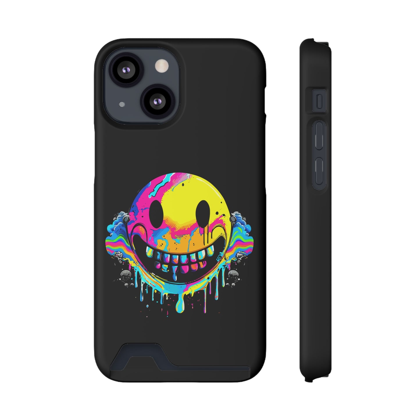 Smile With Me | Impact-Resistant Phone Case With Card Holder | iPhone Samsung Models