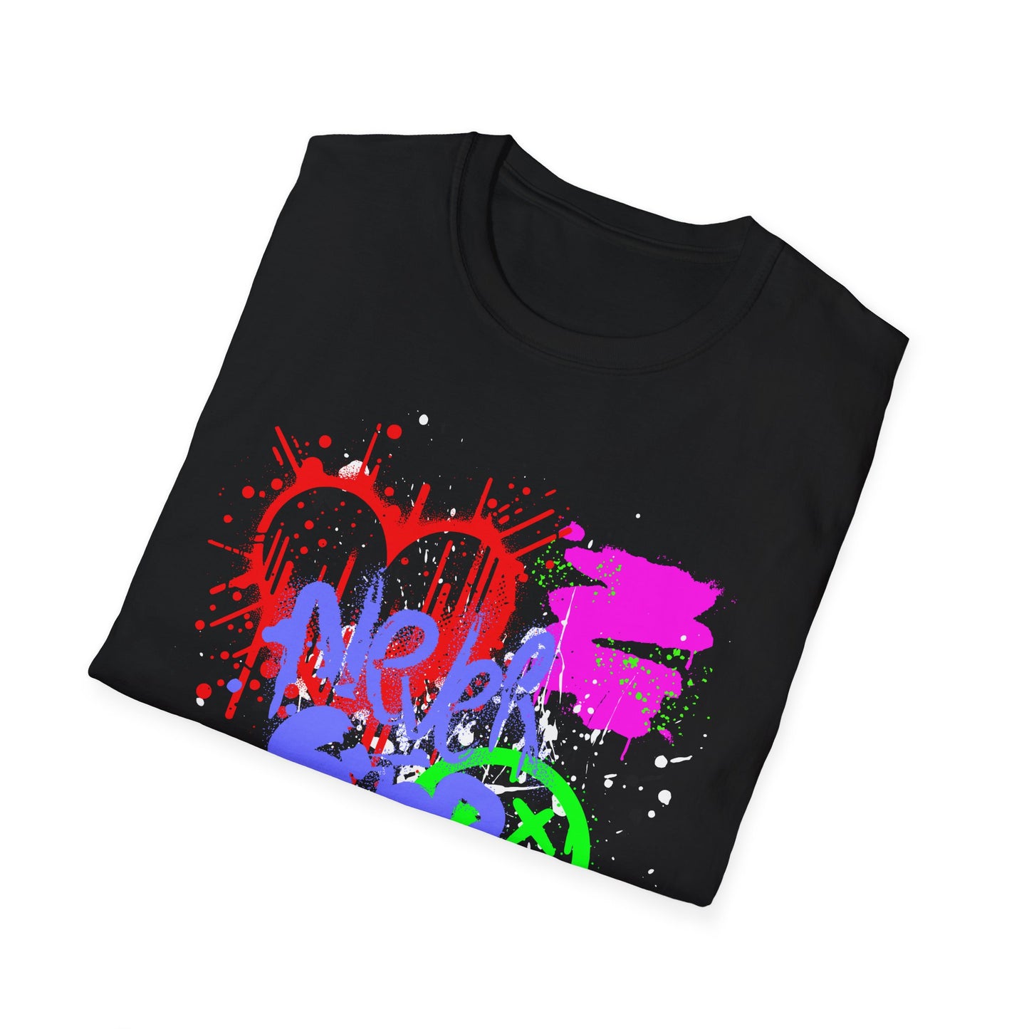 Never Stop | Colorful Kids Shirt | Cool Teen Shirt | Graffiti Fashion | Trending | Cool Design | Birthday Gift | Unisex Softstyle T-Shirt