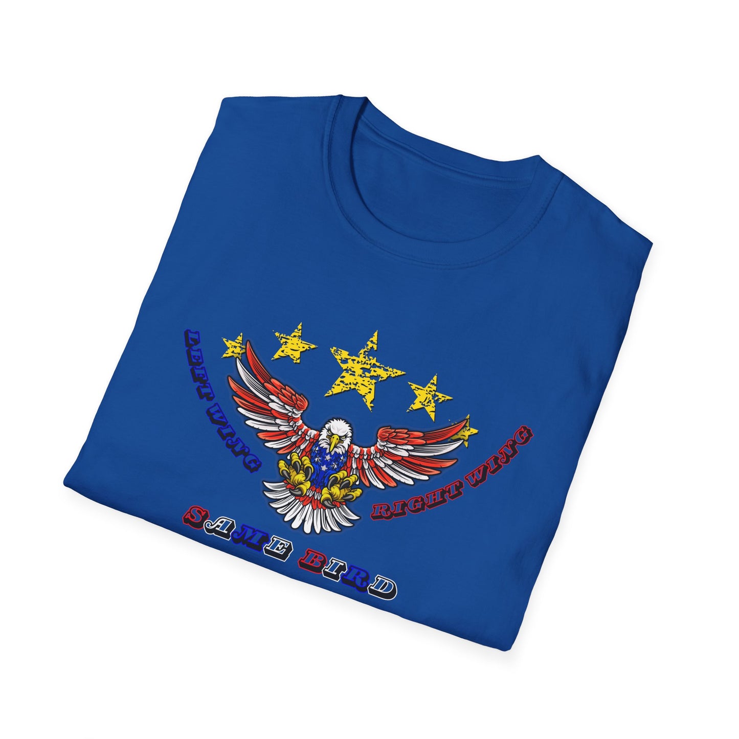 Left Wing Right Wing Same Bird | America | Cool Shirt | Fashion | Trending | Cool Design | Birthday Gift | Unisex Softstyle T-Shirt