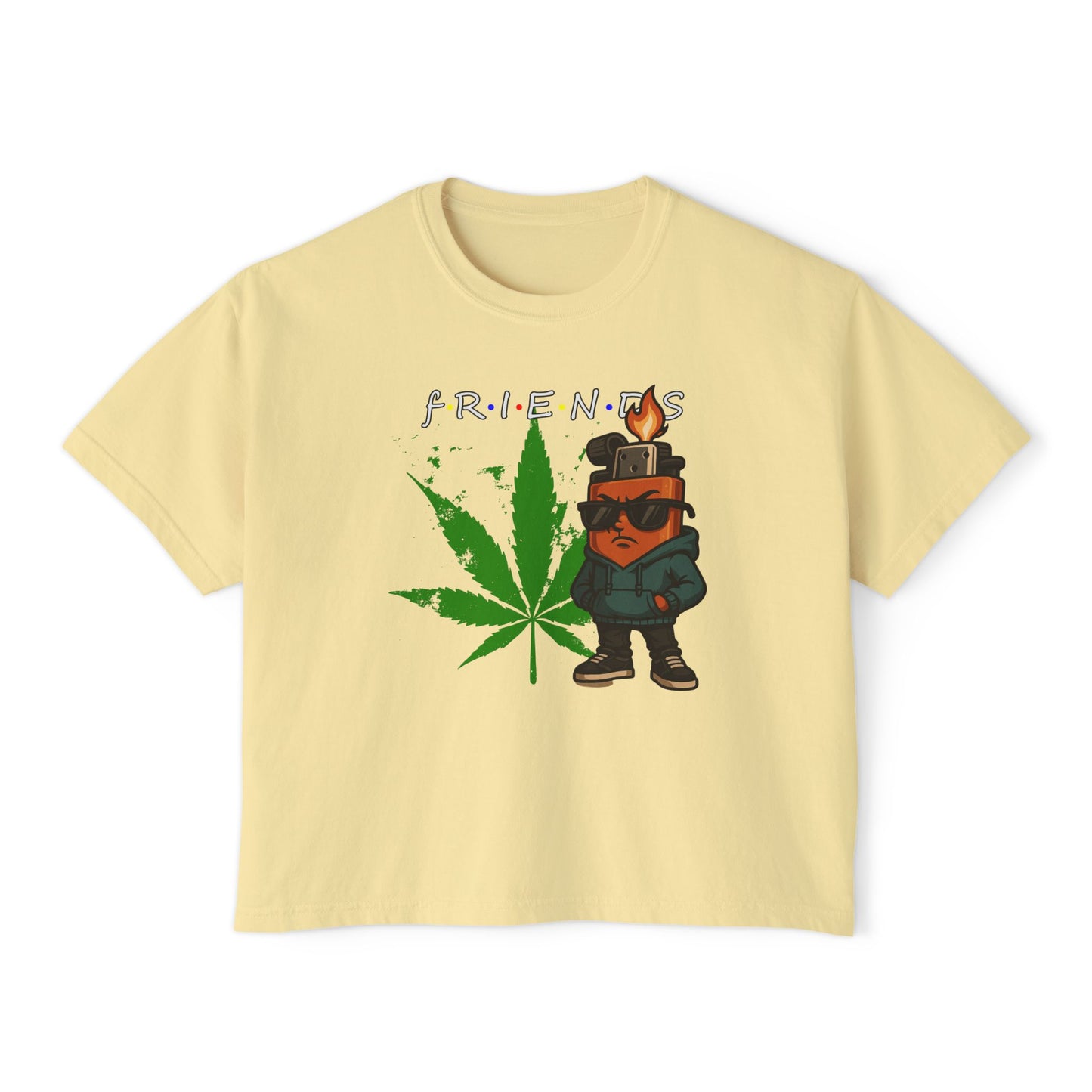 Best Friends | Boxy Crop Tee - Trendy Casual Top, Festival Wear, Streetwear, Birthday Gift, Graphic Design Tee