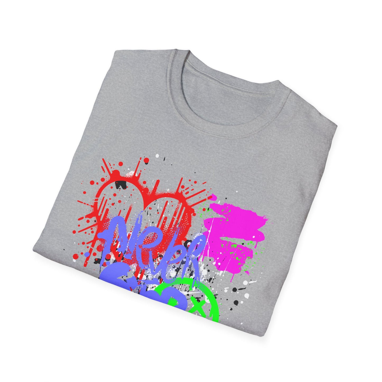 Never Stop | Colorful Kids Shirt | Cool Teen Shirt | Graffiti Fashion | Trending | Cool Design | Birthday Gift | Unisex Softstyle T-Shirt