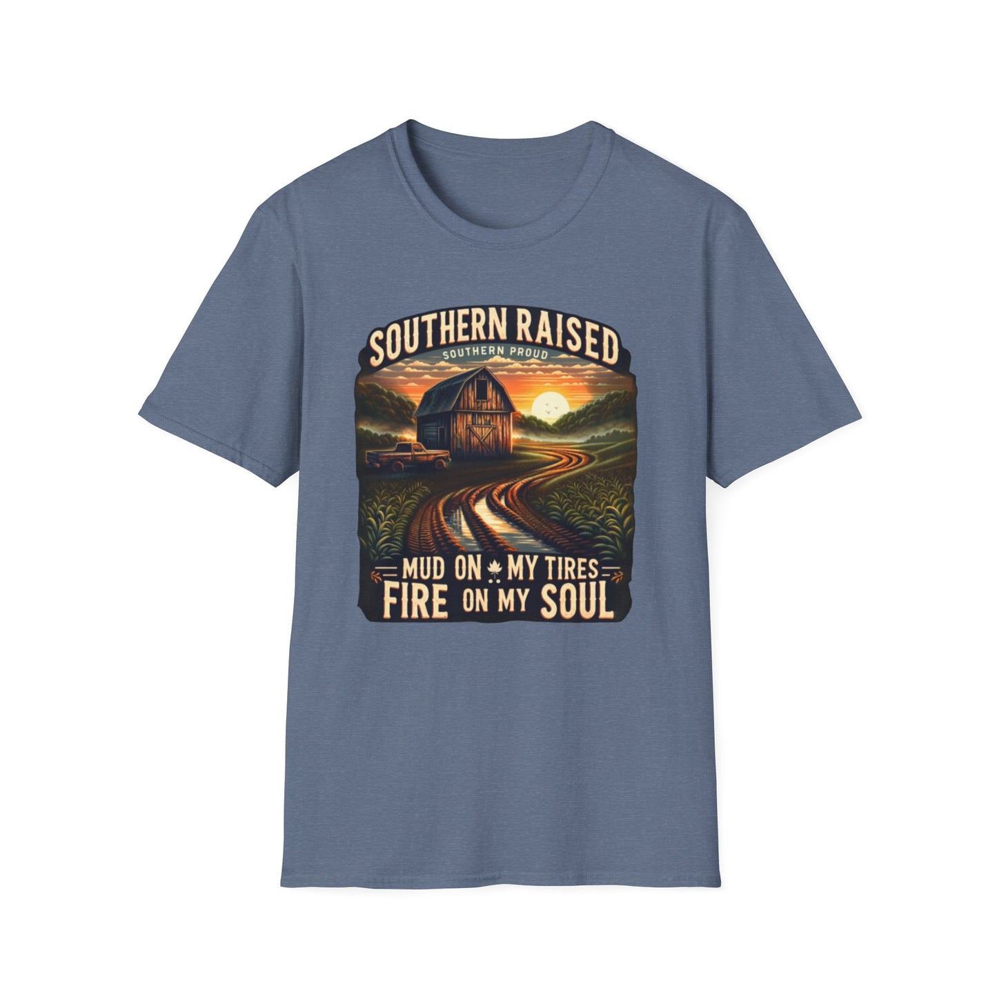Southern Raised | Proud South Shirt | Adult Clothes | Teen Shirt | Trending | Birthday Gift | Unisex Softstyle T-Shirt