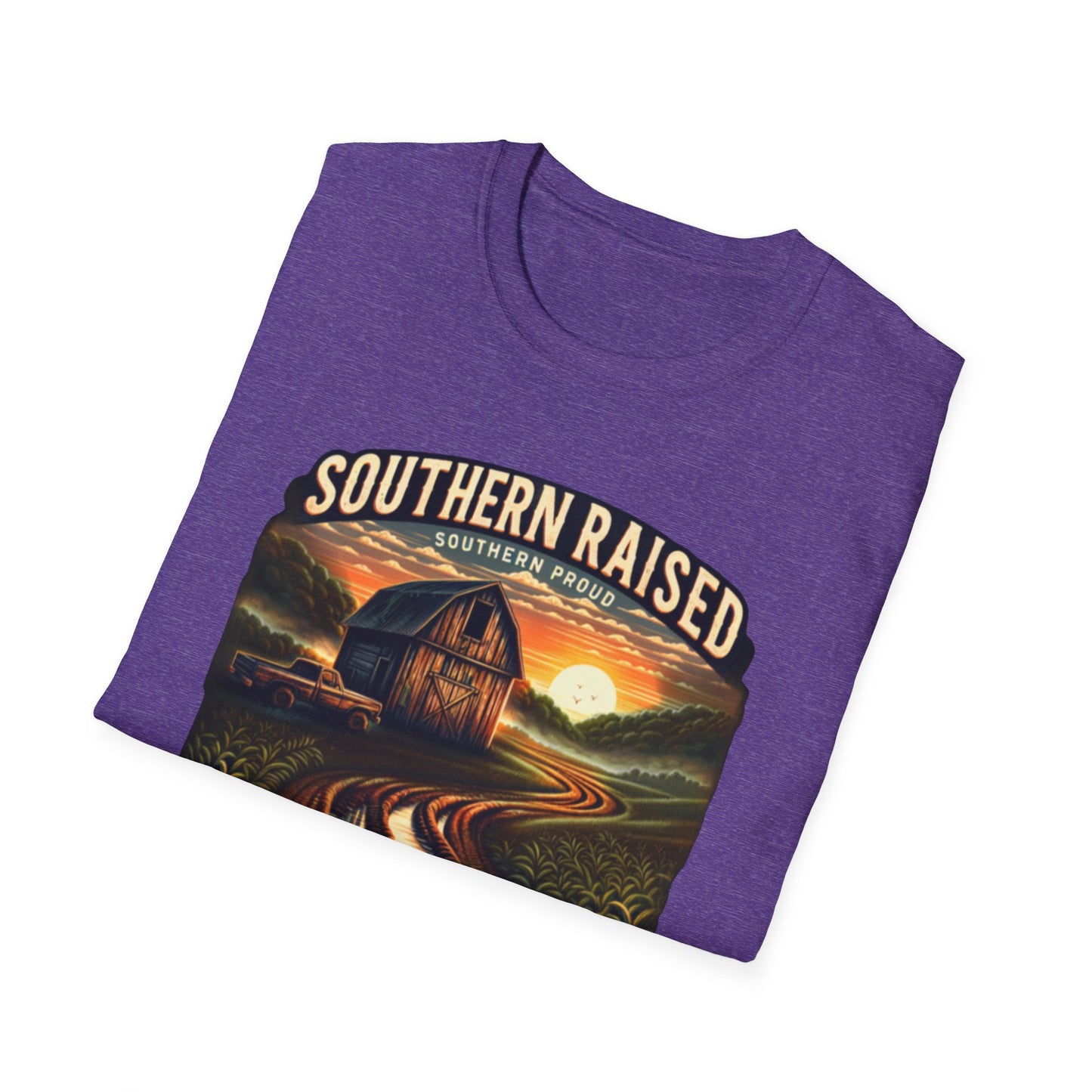 Southern Raised | Proud South Shirt | Adult Clothes | Teen Shirt | Trending | Birthday Gift | Unisex Softstyle T-Shirt
