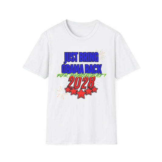 Bring Obama Back 2028 | Colorful Shirt | Cool Shirt | Fashion | Trending | Cool Design | Birthday Gift | Unisex Softstyle T-Shirt
