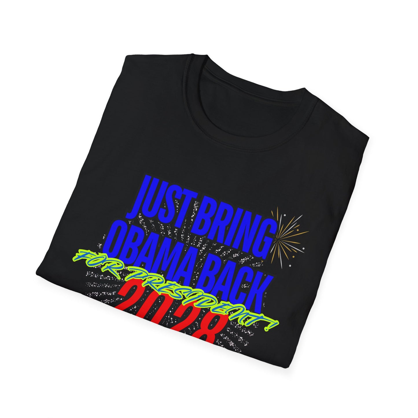 Bring Obama Back 2028 | Colorful Shirt | Cool Shirt | Fashion | Trending | Cool Design | Birthday Gift | Unisex Softstyle T-Shirt