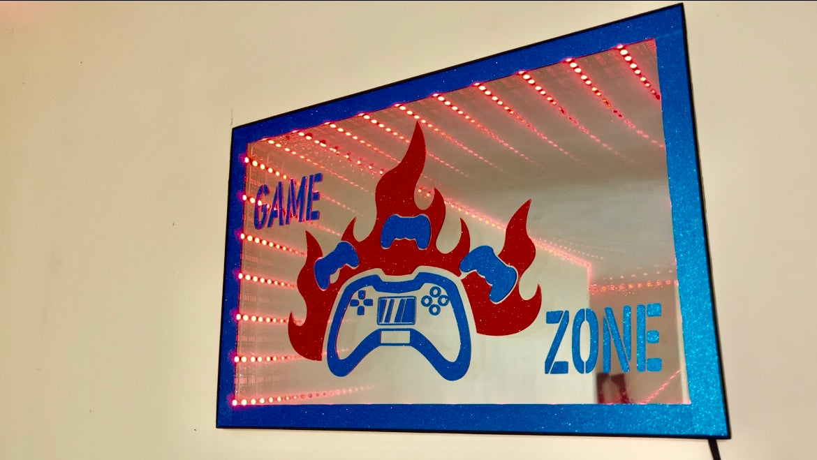 The Game Zone | LED Infinity Mirror Wall Art Home Décor