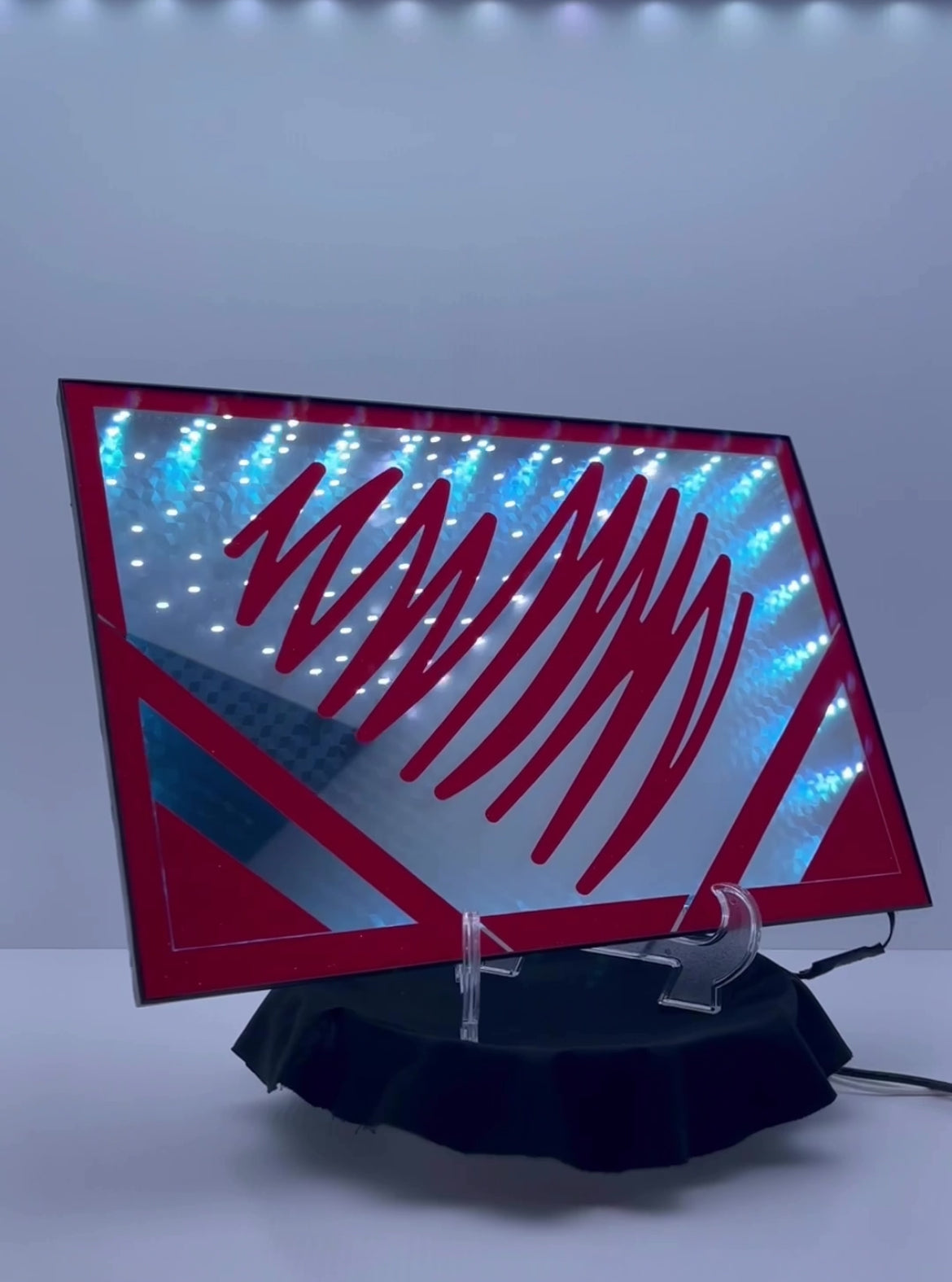 Scarlet's Heart | LED Infinity Mirror Wall Art Home Décor