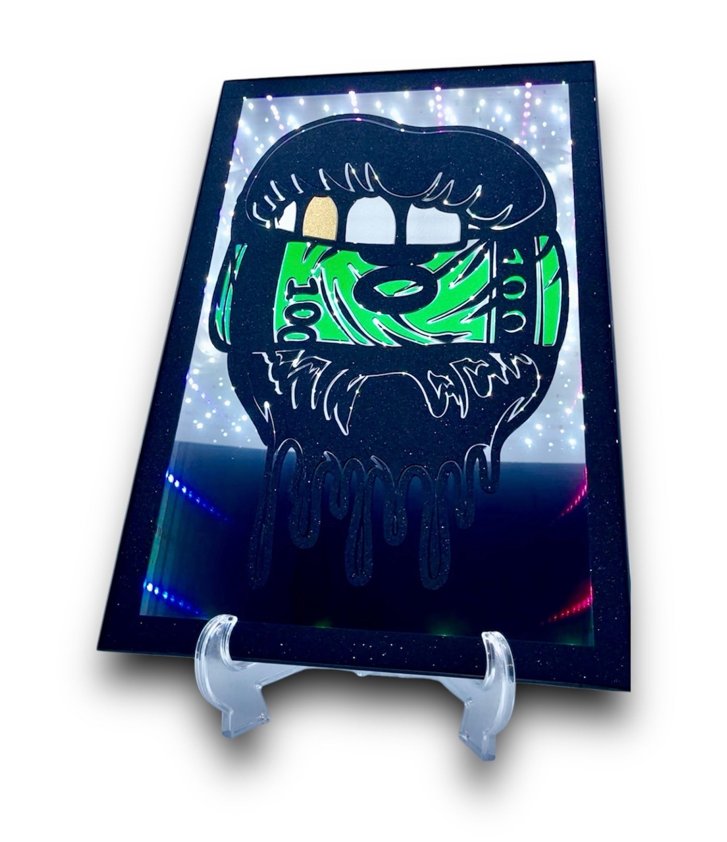 Hustler’s Hunger | LED Infinity Mirror Wall Art Home Décor