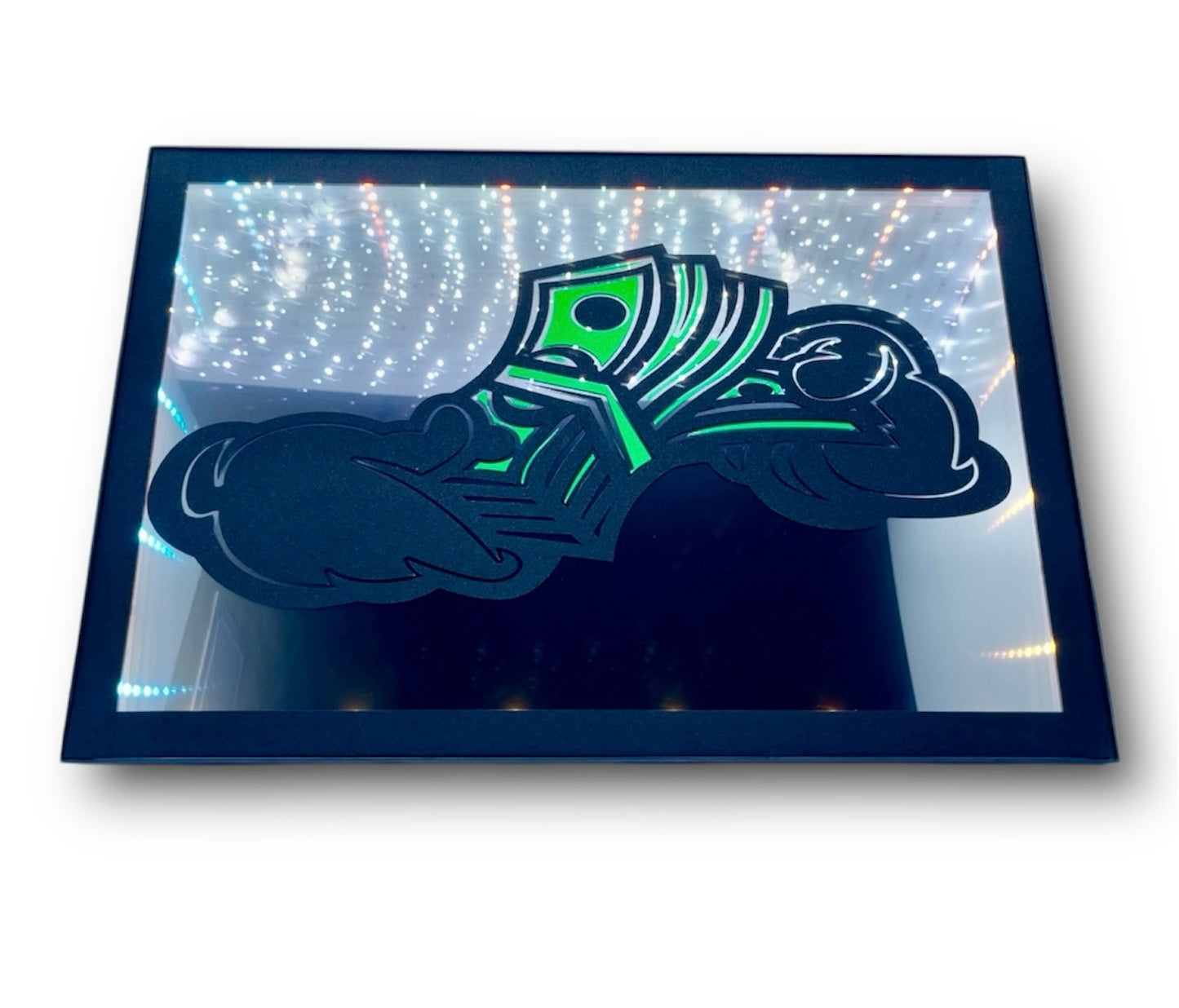 Grind & Shine | LED Infinity Mirror Wall Art Home Décor