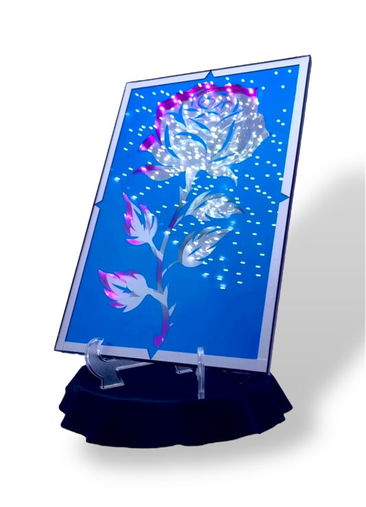 Eternal Rose (Full Face) | LED Infinity Mirror Wall Art Home Décor
