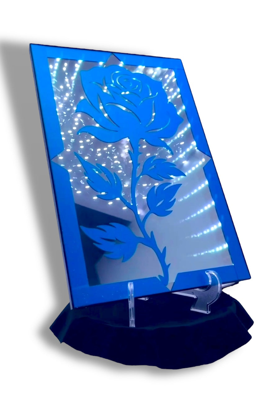 Eternal Rose Vibrant | LED Infinity Mirror Wall Art Home Décor