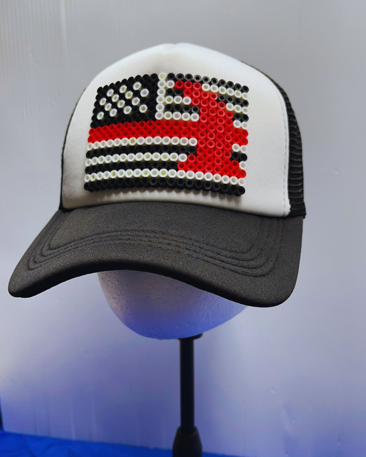 Red Line Fire Fighter American Flag